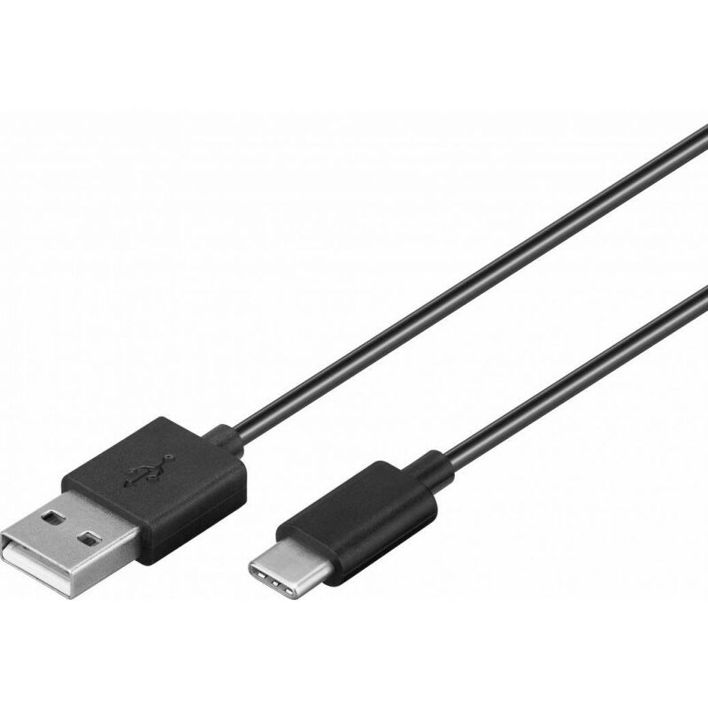 Goobay - Kabel usb 2.0 a-c s/s 3.0m schwarz - Cable - Digital (59124)