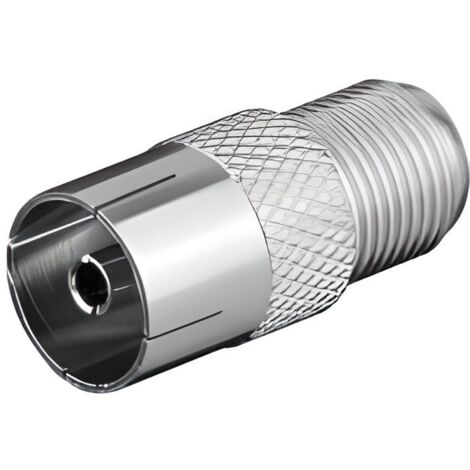 goobay Goobay WE 1173 connecteur de fils BNC-F FM  IEC 9.5mm Acier inoxydable - Connecteurs de fils (BNC-F FM  IEC 9.5mm, Acier inoxydable, 1 pièce(s)) (11840)