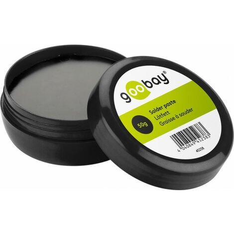 goobay Graisse à Souder Pot, 50 g, pâte à souder pour souder les composants électroniques (45238)