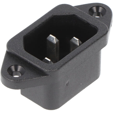 GOOBAY Kaltgeräte-Einbaustecker 12955, 250 V, 10 A