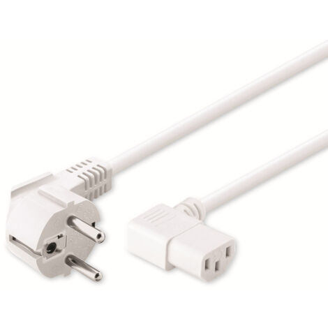 GOOBAY Kaltgerätekabel NK 102 W-150, 1,5 m, weiß