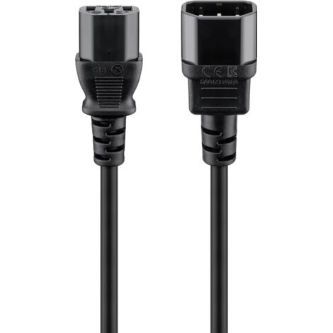 GOOBAY Kaltgeräteverlängerung NK 100 S-500, 5 m, schwarz
