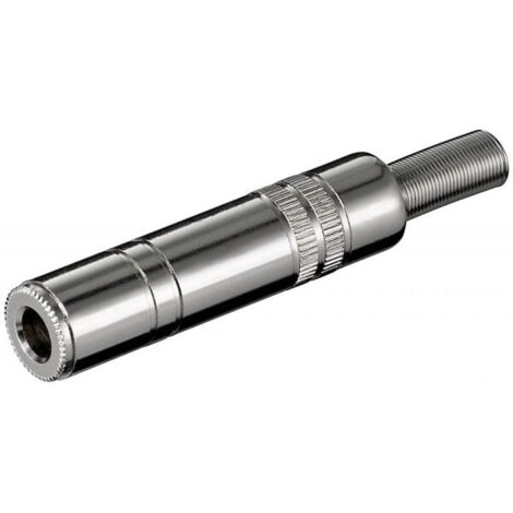 GOOBAY Klinkenkupplung, 6,3 mm, stereo, Metall