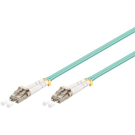 Goobay LC-LC OM3 Câble à fibres optiques et InfiniBand 0.5 m Turquoise