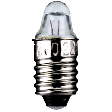 goobay Lentille Pointue pour Lampe de Poche, 0,5 W, culot E10, 2,2 V (DC), 250 mA, 0.5 W (9331)