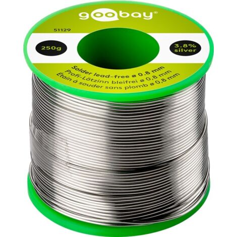 Goobay Lötdraht 250g silber Durchmesser 0,80 mm