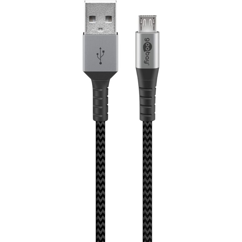 Goobay - Cable usb 2.0 vers Micro usb 1m (Gris)