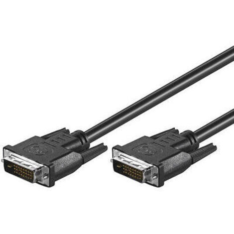 Goobay MMK 110-180 24+1 DVI-D 1.8m Negro cable DVI - Cables DVI (1,8 m, DVI-D, DVI-D, Negro)
