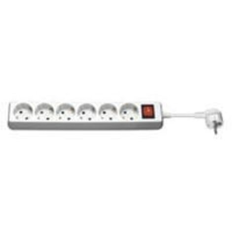 Goobay NK 600S-150 CS prise multiple blanche 6 sockets