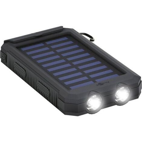 Goobay Outdoor 8.0 49216 Chargeur solaire Courant de charge cellule solaire 200 mA 8000 mAh