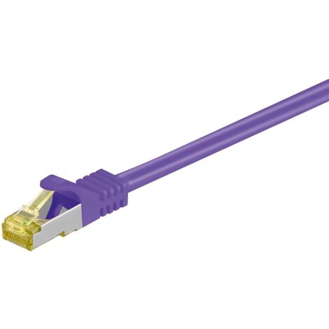 Goobay RJ-45 CAT7 2m Kabel de Netzwerk Purple S/FTP (S-STP)