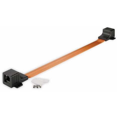 GOOBAY RJ-45 Fensterdurchführung Ultra Slim, 25 cm