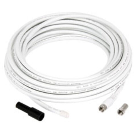 GOOBAY SAT-Anschlusskit 100dB, 10 m, 2 F-Stecker, Wasserschutztülle