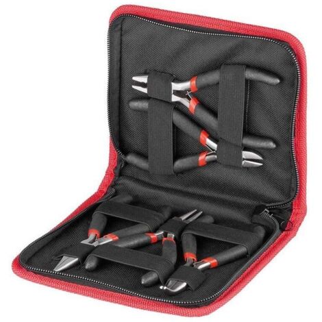 Goobay Set di pinze nichelate 125 mm 5 pezzi