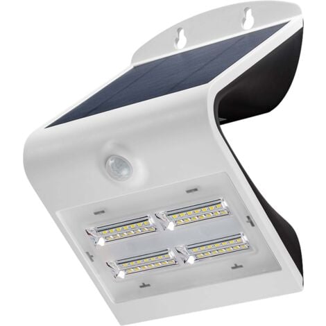 GOOBAY Solar LED-Wandleuchte mit Bewegungsmelder, 3,2 W, weiß