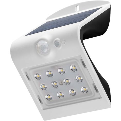 Goobay Solarlampe Wandmontage Weiß LED Außen IP65
