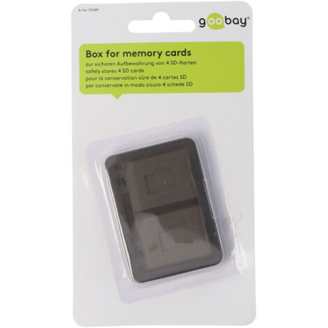 GOOBAY Speicherkarten-Box für 4 SD-/microSD-Karten