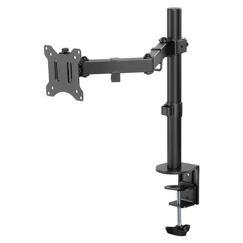 Goobay - Support de Moniteur Single Flex, noir, pour les écrans incurvés et plats entre 17 et 32 pouces (43-81 cm) jusqu'à 8 kg. Version couleur Noir Goobay - Support de Moniteur Single Flex, noir, pour les écrans incurvés et plats entre 17 et 32 pouces (43-81 cm) jusqu'à 8 kg. Version couleur Noir