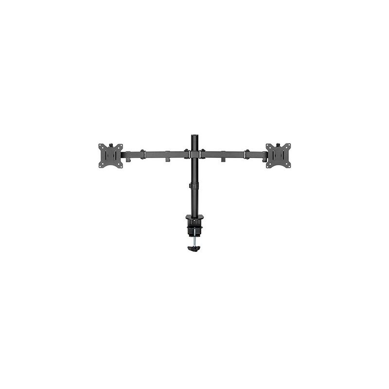 Goobay - Support Double pour Moniteur Flex, noir, pour les écrans incurvés et plats entre 17 et 32 pouces (43-81 cm) jusqu'à 8 kg chacun. Goobay - Support Double pour Moniteur Flex, noir, pour les écrans incurvés et plats entre 17 et 32 pouces (43-81 cm) jusqu'à 8 kg chacun.