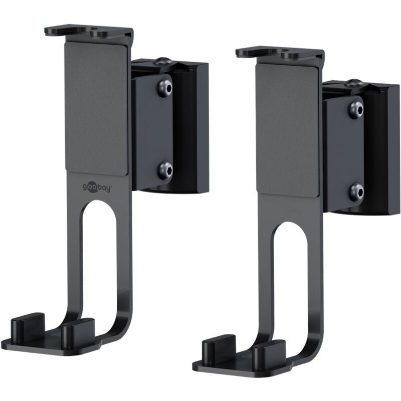 Support Mural pour Haut-Parleurs One Sound Flex, noir, 2 pièces, compatibles avec le Sonos One et le Sonos One sl, support de haut-parleur sûr et