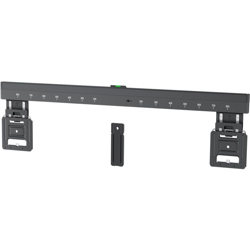 Support Mural pour tv Ultraslim Basic fixed (xl), noir, support tv de 43 à 100 pouces (109 – 254 cm), max. 75 kg, design ultraplat avec distance au
