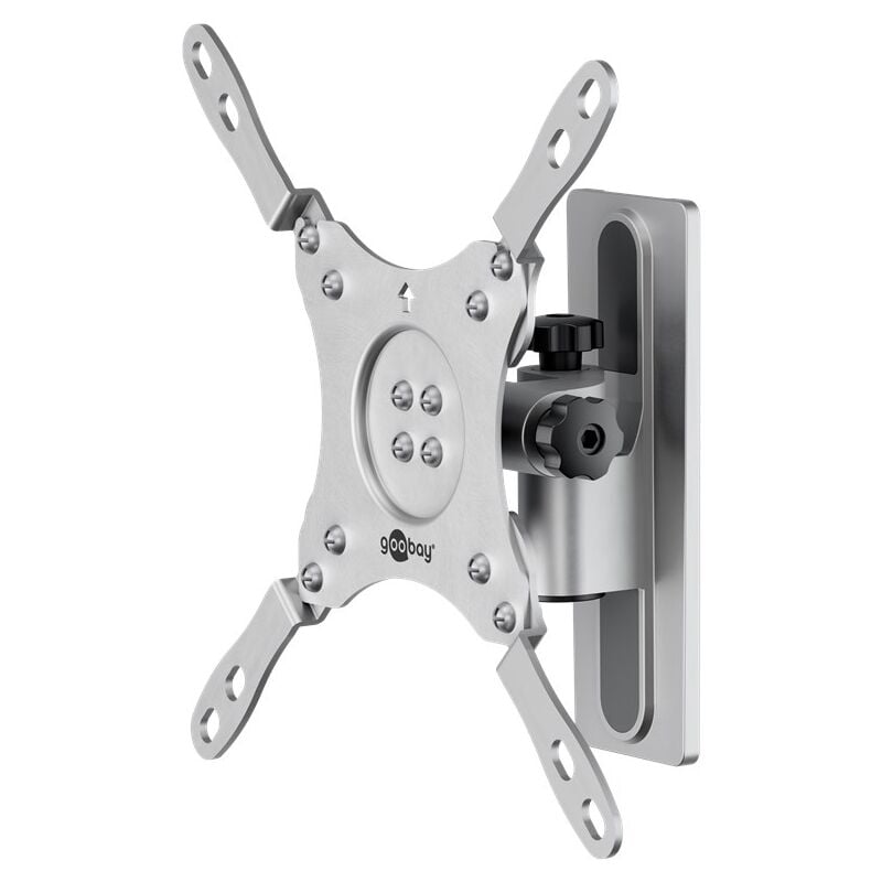 Support TV Mural Caravane TILT (M), argenté, support TV de 13 à 43 pouces (33 – 109 cm), max. 15 kg, entièrement mobile : pivotant et inclinable.