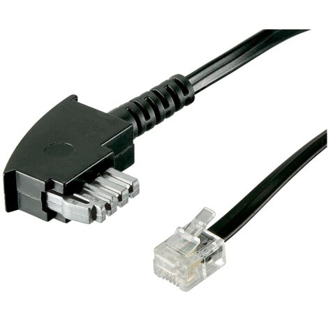 Goobay TAE-N Anschlusskabel 3m,sw,St/St 50951