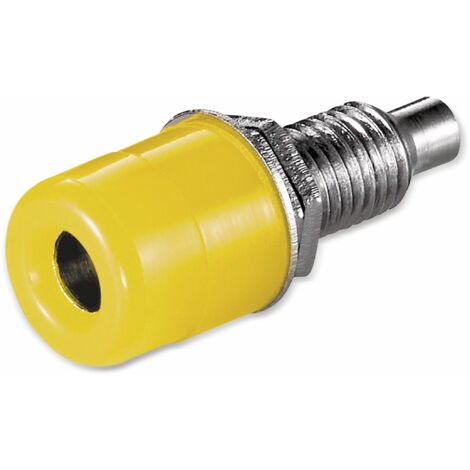 GOOBAY Telefonbuchsen 4 mm, gelb, 10 Stück