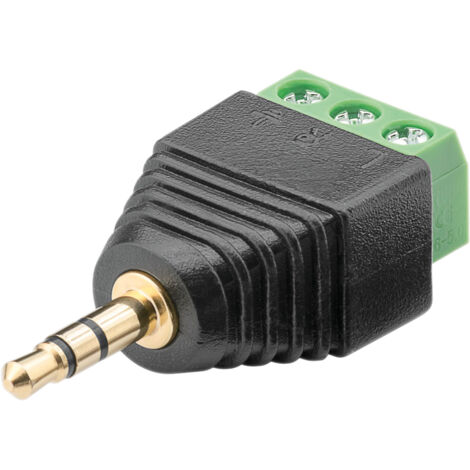 GOOBAY Terminal Block 76745, 3-pin auf 3,5 mm Klinkenstecker