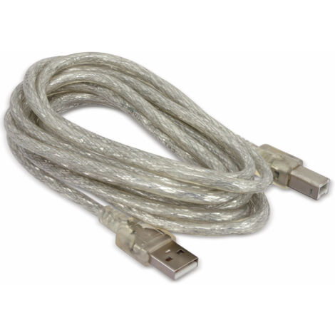 GOOBAY USB 2.0 Anschlusskabel, 3 m, transparent