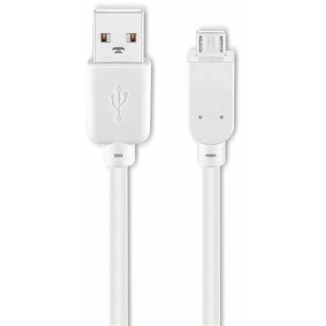 GOOBAY USB 2.0 Hi-Speed Anschlusskabel A/Micro-B 95143, 1,8 m, weiß