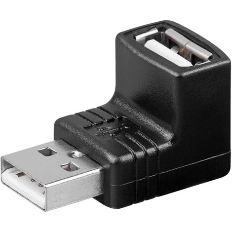 GOOBAY USB-A-Stecker auf USB-A-Buchse, gewinkelt, 90° oben