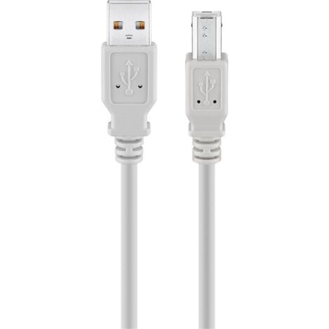 Goobay USB AB 300 HS 3m cable USB USB A USB B Grau