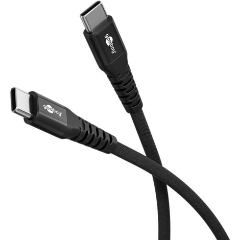 GOOBAY USB-C Kabel 73952 2m schwarz supersoft