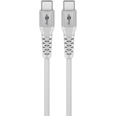 GOOBAY USB-C Textilkabel supersoft 1,0m weiß