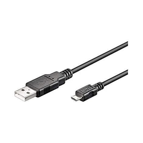 Goobay USB micro-B 060, 0.60m cable USB 0,6 m Micro-USB B USB A Negro