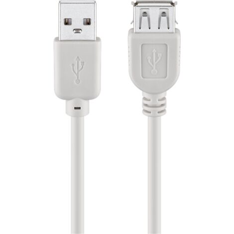Goobay USB Verl AA 060 HiSpeed 0.6m cable USB 0,6 m USB A Gris