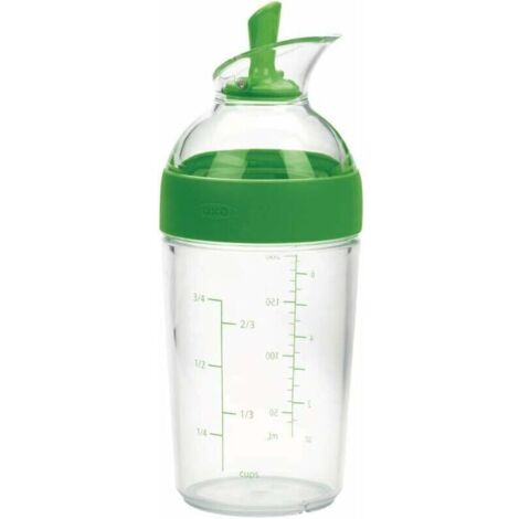 Good Grips – Kompakter Salatdressing-Shaker – Salatdressing-Shaker – Transparente Flasche – Grün