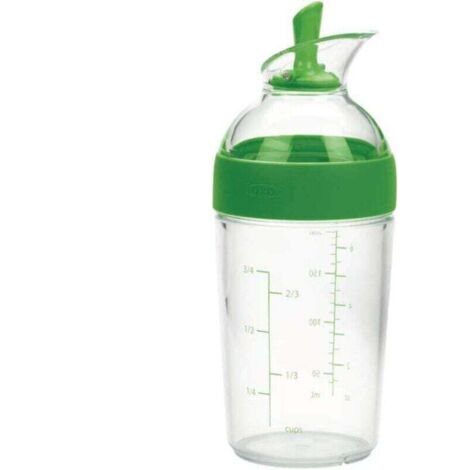 Good Grips – Shaker à vinaigrette compact - Shaker pour sauce salade - Bouteille transparente - verte