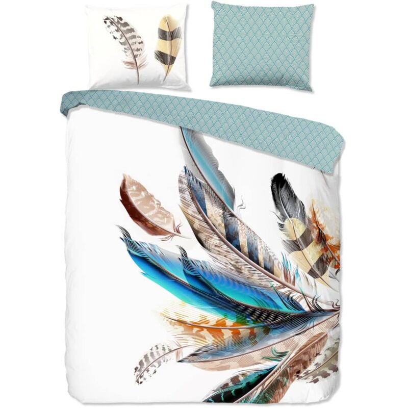 

Funda de edredón FEATHER 200x200 cm multicolor - Multicolor - Good Morning