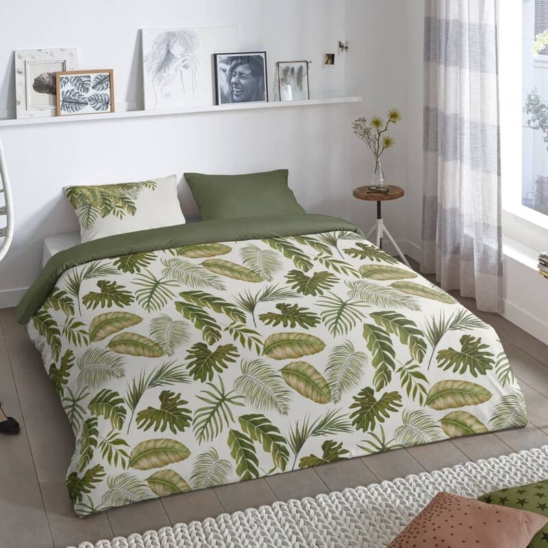 

Funda de edredón LEWIS 140x200/220 cm verde - Verde - Good Morning