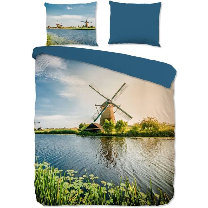 

Funda de edredón WINDMILL 200x200/220 cm multicolor - Multicolor - Good Morning