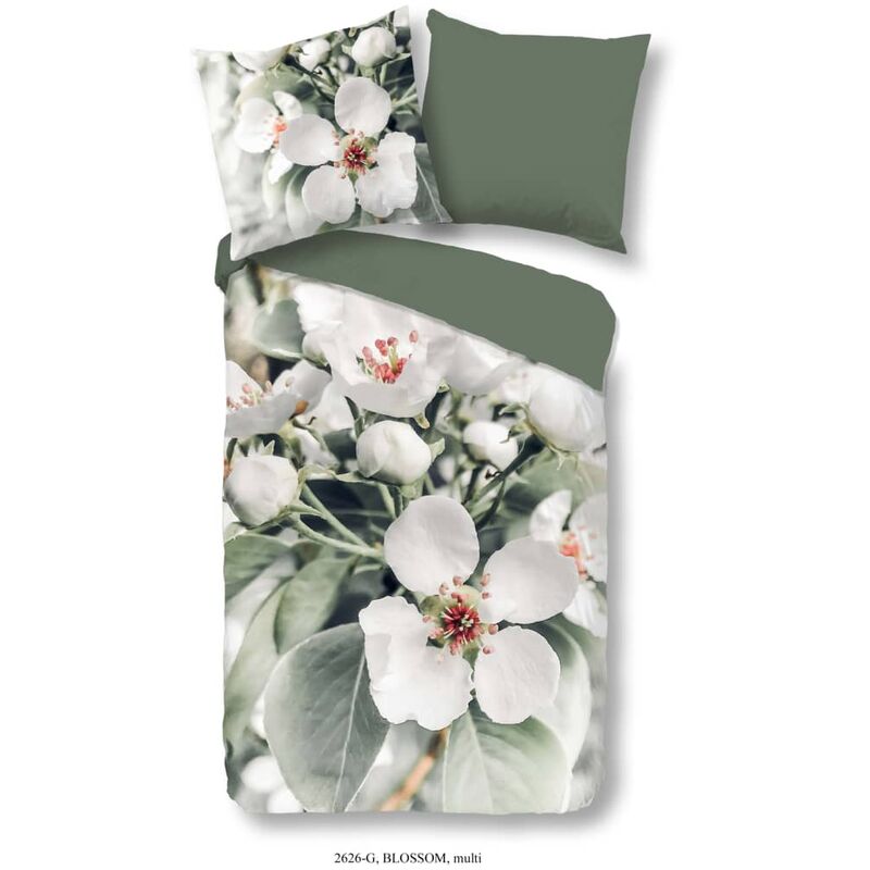

Good Morning Funda de edredón BLOSSOM 200x200 cm - Verde