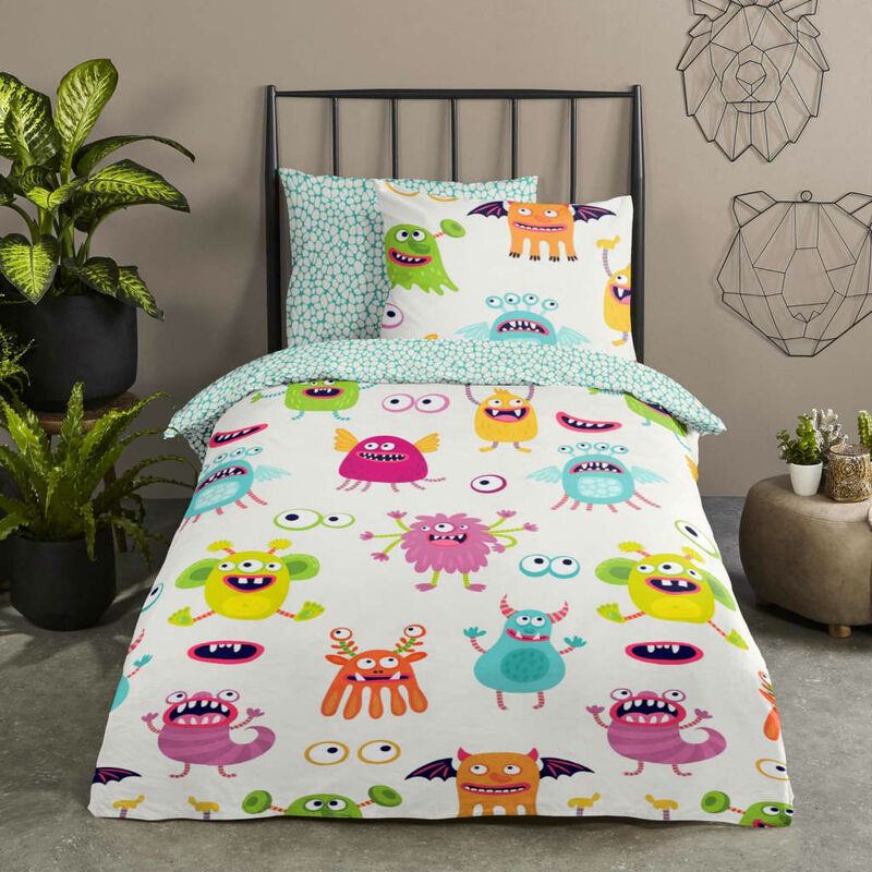 

Funda de edredón infantil BOOH 140x200/220 cm blanco roto - Blanco - Good Morning