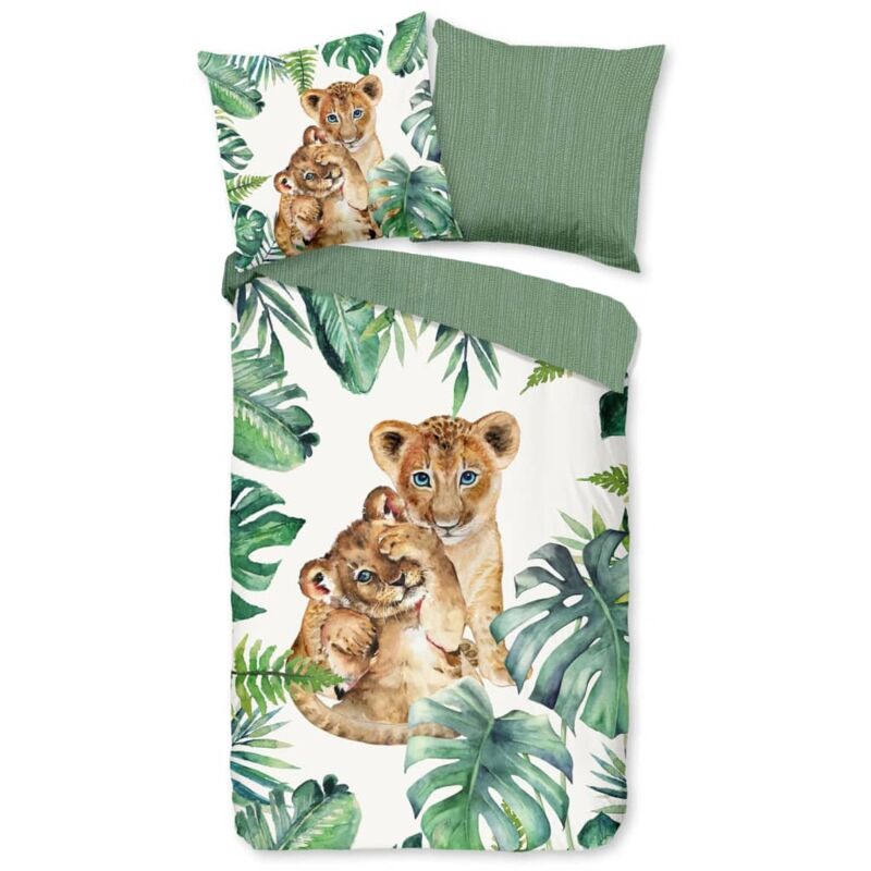 

Good Morning Funda de edredón infantil JUNGLE 135x200 cm verde - Verde