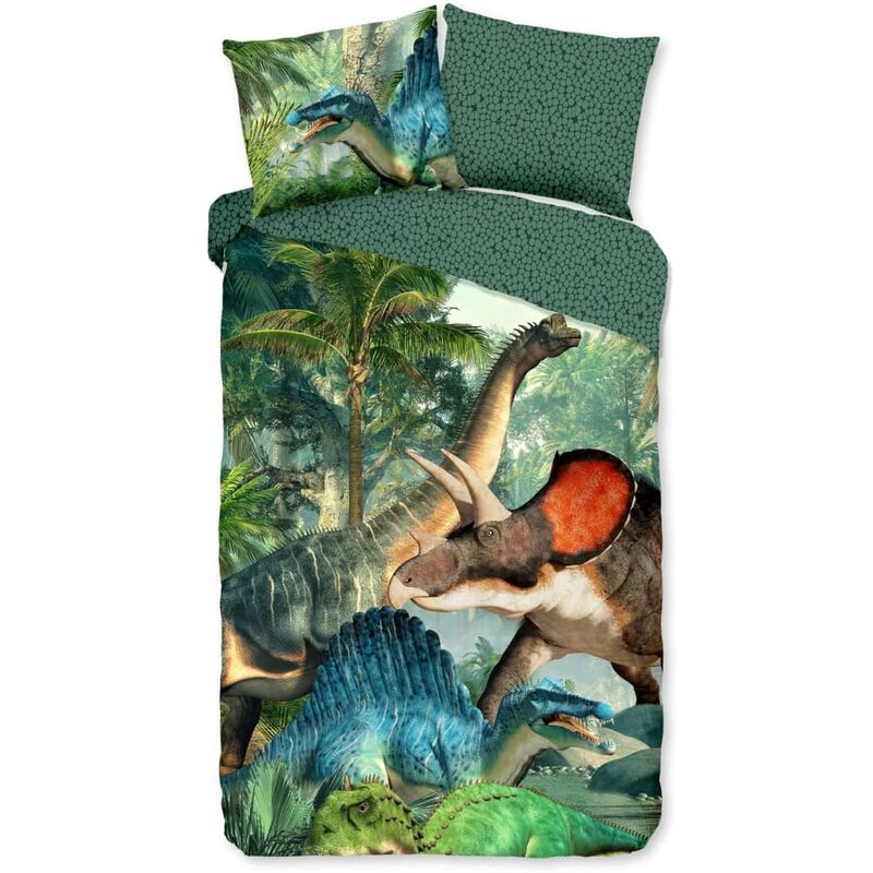 

Funda de edredón infantil JURASSIC 140x200/220 cm verde - Verde - Good Morning