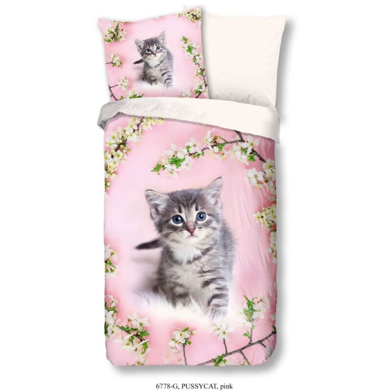 

Funda de edredón infantil Pussycat 135x200 cm - Rosa - Good Morning