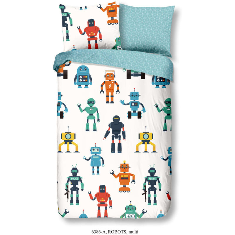 

Funda de edredón infantil Robots 140x200/220 cm - Multicolor - Good Morning