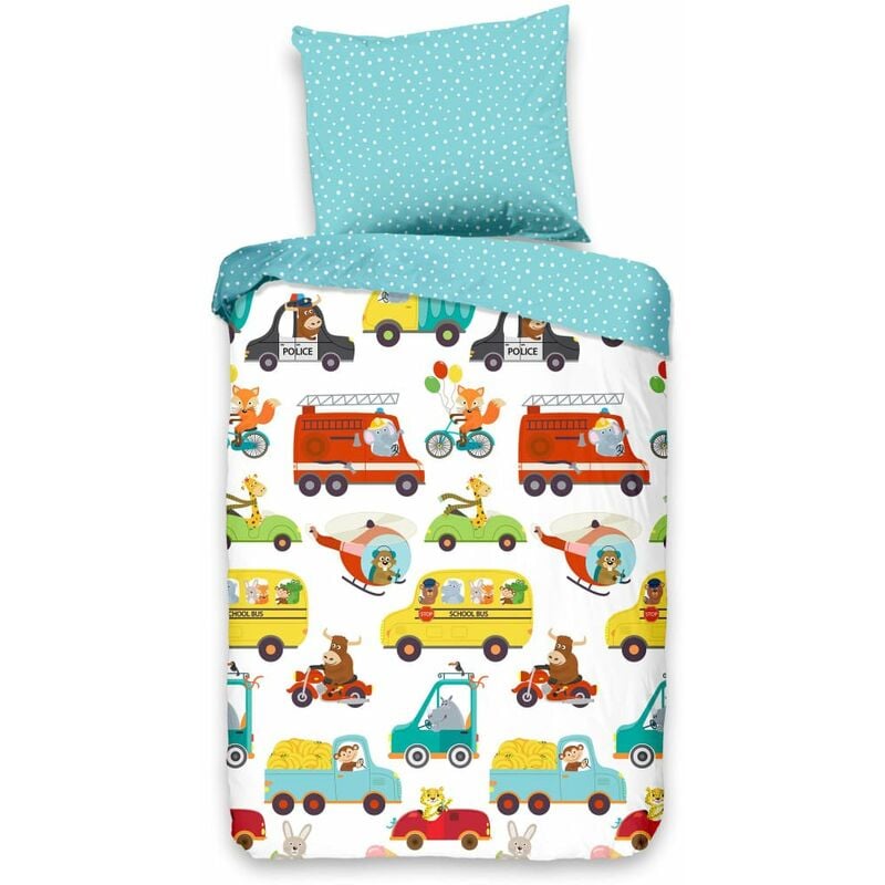

Funda de edredón infantil TRAFFIC 100x135 cm multicolor - Multicolor - Good Morning