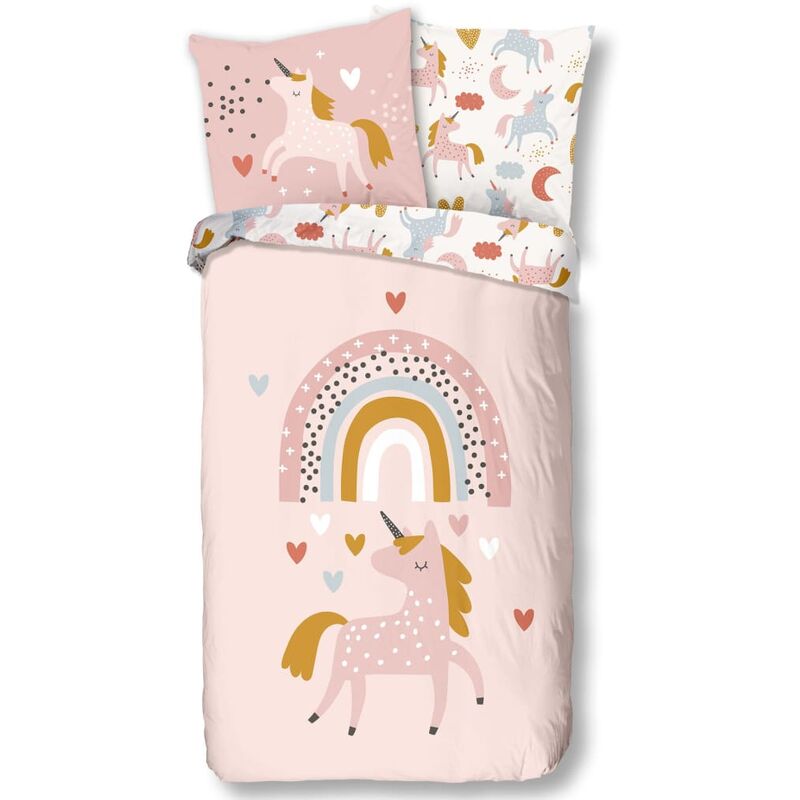 

Good Morning Funda de edredón infantil UNILOVE 135x200 cm multicolor - Multicolor